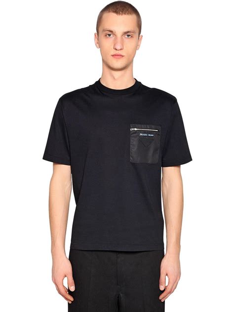 prada front pocket t shirt|Prada jersey t shirt.